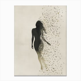 Silhouette Of A Woman 2 Canvas Print