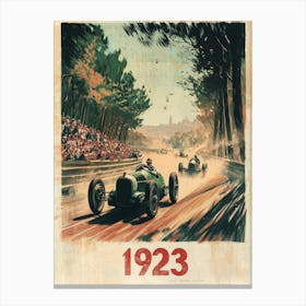 Aihrgdesign A Vintage Sports Poster For The Inaugural 24 Hour 5334cfd3 E40f 4775 9d8e D12a95be9044 3 Canvas Print