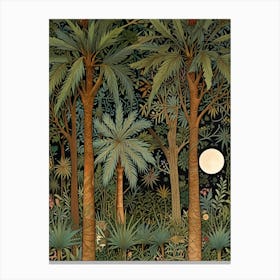 William Morris Night In The Jungle Canvas Print