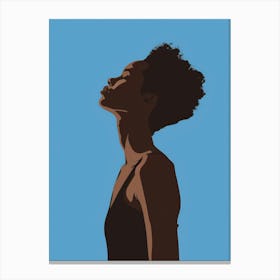 Silhouette Of A Woman 47 Canvas Print