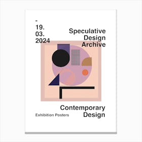 Speculative Design Archive Abstract Poster 23 Canvas Print