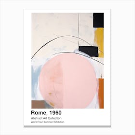 World Tour Exhibition, Abstract Art, Rome, 1960 1 Canvas Print