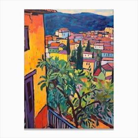 Perugia Italy 2 Fauvist Painting Canvas Print