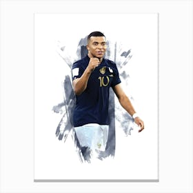 Mbappe France Canvas Print