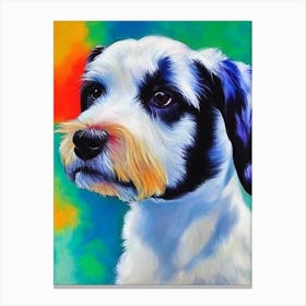 Biewer Terrier Fauvist Style dog Canvas Print