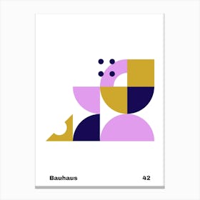 Geometric Bauhaus Poster 42 Canvas Print