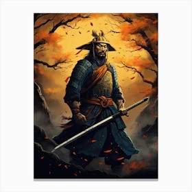 Samurai Katchu Shi Illustration 7 Canvas Print