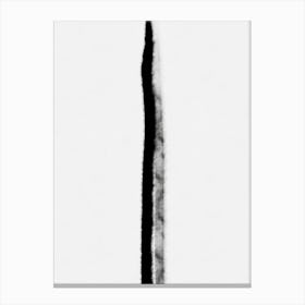 Black And White Image Of A Knife Canvas Print