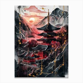 Japanese Temple Canvas Print