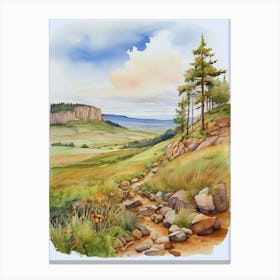 Watercolor Landscape Painting 10 Canvas Print