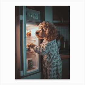 Cavapoo Sneaking A Late Night Snack Canvas Print