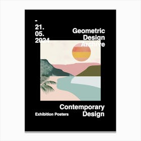 Geometric Design Archive Poster 07 Canvas Print