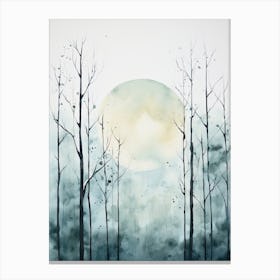Watercolour Of Sherwood Forest   England 0 Canvas Print