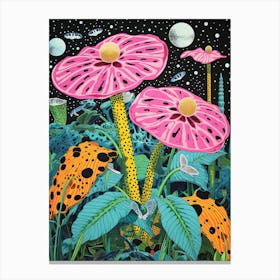 'Flora And Fauna' | Inspired by Yayoi Kusama Canvas Print