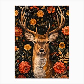 Deer In The Forest 1 Canvas Print