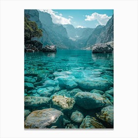 Clear Water In The Mountains Canvas Print