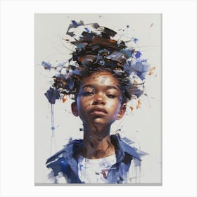 Child'S Head Canvas Print