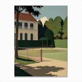 Tennis Court Canvas Print