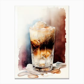 Coffee In A Glass drinks Canvas Print