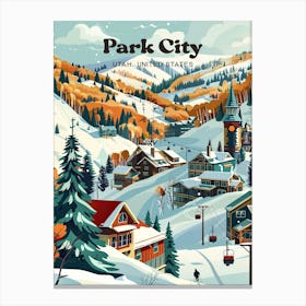 Park City Utah United States Travel Art Canvas Print