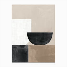 Neutral Ebb And Flow Minimalist Style Canvas Print