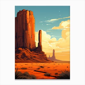 Monument Valley Landscape 1 Canvas Print