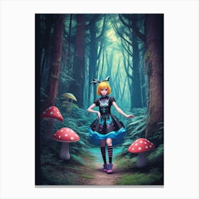 Dreamshaper V7 High Quality Details Alice From Alice In Wonder 0 Canvas Print