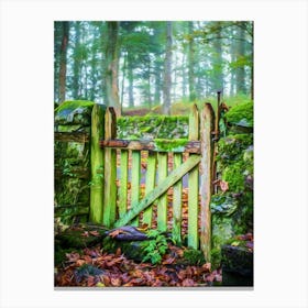 The Garden Gate In Autumn Canvas Print