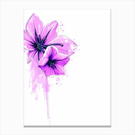 Purple Lily Canvas Print