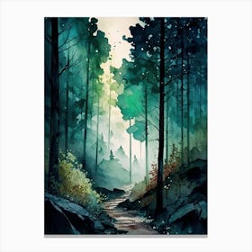 Path In The Woods Canvas Print