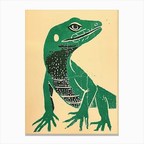 Grand Cayman Gecko Bold Block 3 Canvas Print