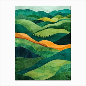 Green Hills 1 Canvas Print