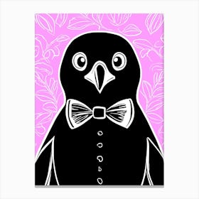 Penguin Bow Tie Canvas Print