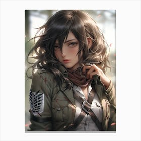 Mikasa Ackerman Attack On Titan 9 Canvas Print