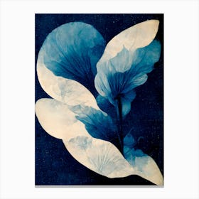 Blue Night Flower Canvas Print