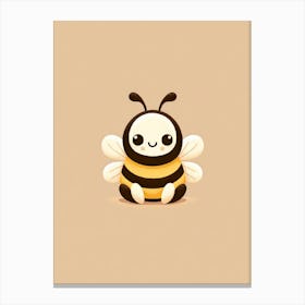 Cute Bumblebee Nursery Baby Print Canvas Print