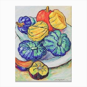 Acorn Squash 2 Fauvist vegetable Canvas Print