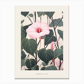 Flower Illustration Morning Glory 6 Poster Canvas Print