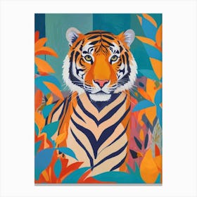 Tiger In The Jungle Canvas Print