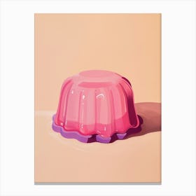 Pink Jelly Minimal Illustration Canvas Print