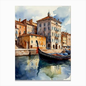 Gondola In Venice Canvas Print