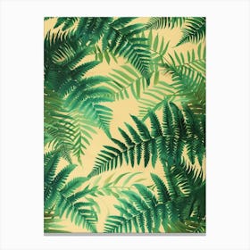 Pattern Poster Soft Shield Fern 4 Canvas Print