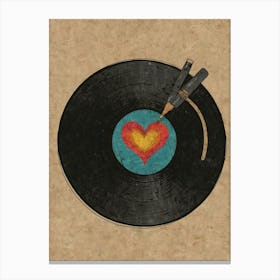 Vinyl Record Print Canvas Print