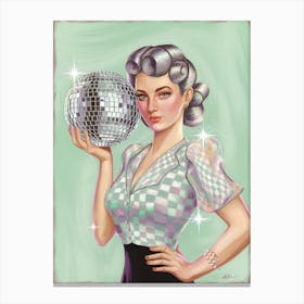 Disco Girl Canvas Print