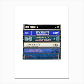 Dire Straits - Albums - Cassette Print Canvas Print