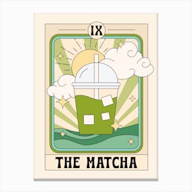 The Matcha Tarot Card Canvas Print