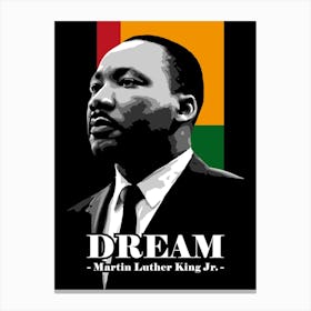 MLK Dream Black History African American Canvas Print