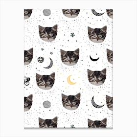 Cats And Space Canvas Print