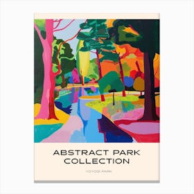 Abstract Park Collection Poster Yoyogi Park Tokyo 4 Canvas Print