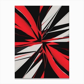 Abstract Red And Black Canvas Print